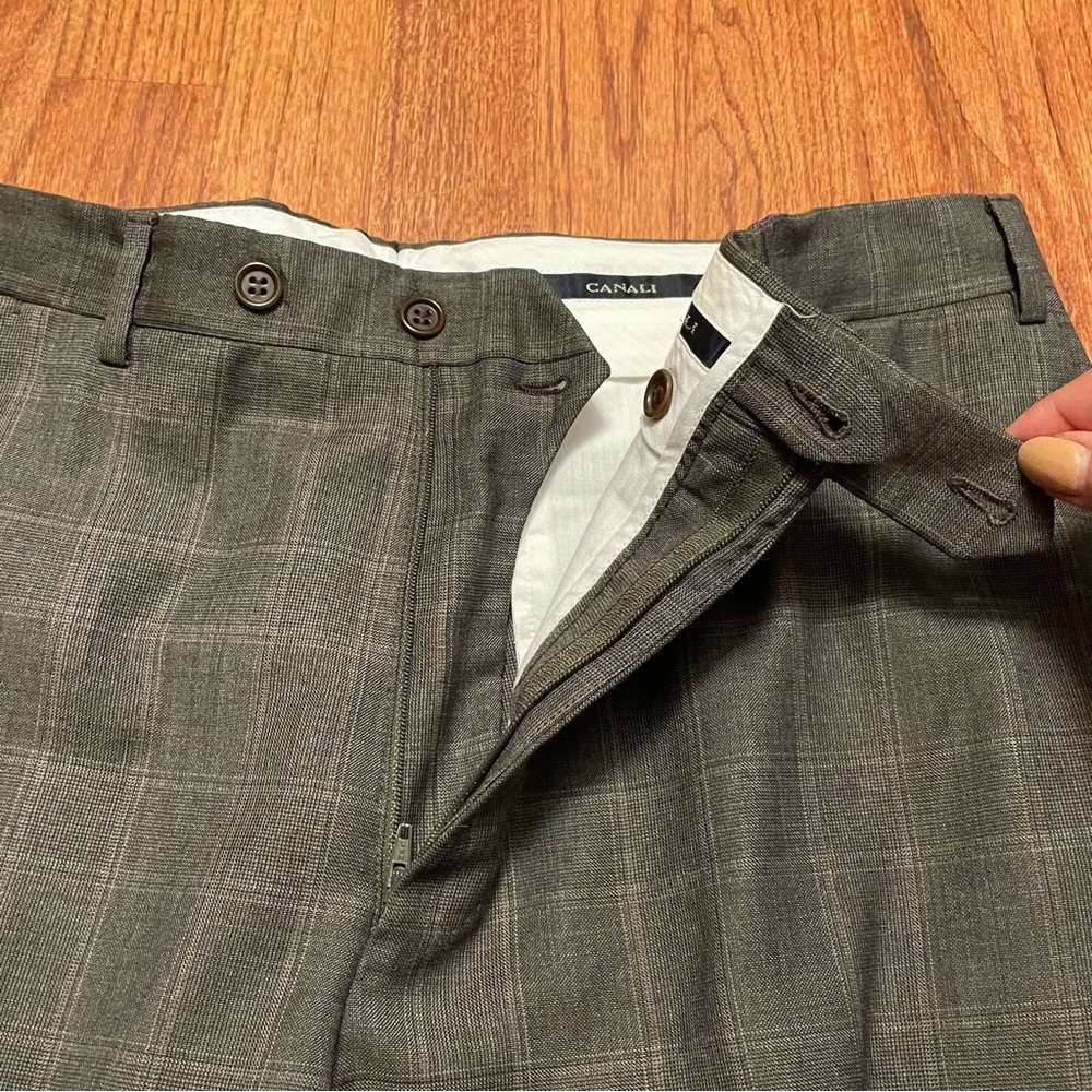 Canali for Saks Fifth Avenue Super 120’s wool single breasted suit size 42R - Picture 12 of 16